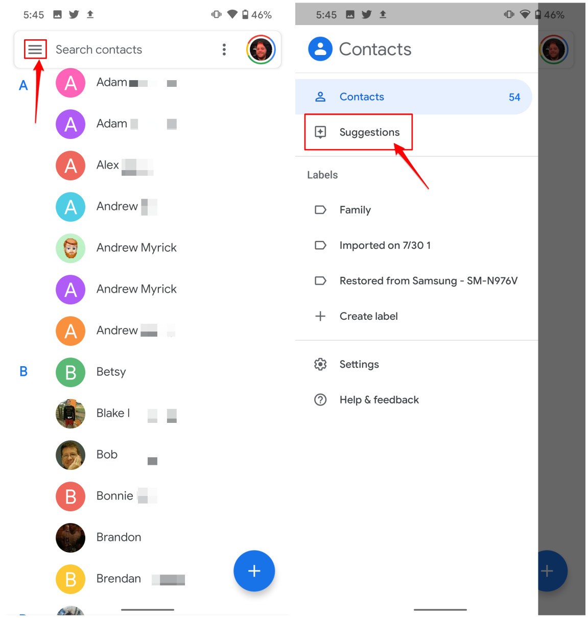 Google contacts merge duplicates